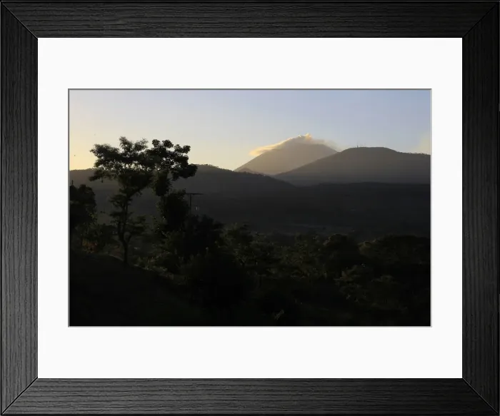 Framed Print : Chaparrastique volcano spews ash in the municipality of San Miguel Framed Print : Chaparrastique volcano spews ash in the municipality of San Miguel