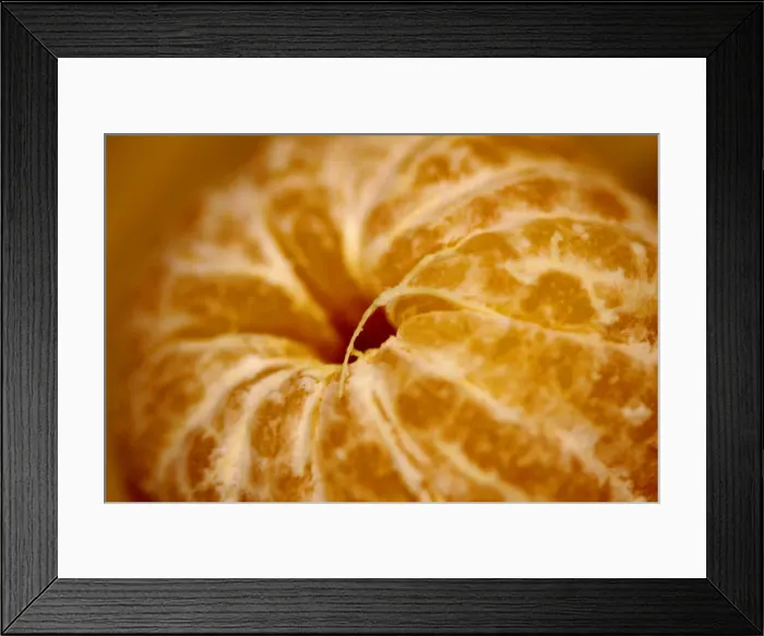 Framed Print : Illustration photo of a tangerine Framed Print : Illustration photo of a tangerine