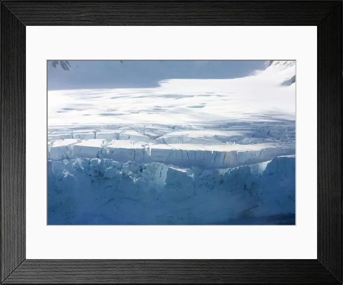 Framed Print : A glacier in Half Moon Bay, Antarctica