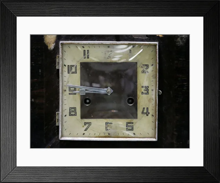 Framed Print : A classic wooden clock is seen at a workshop in Colombo Framed Print : A classic wooden clock is seen at a workshop in Colombo