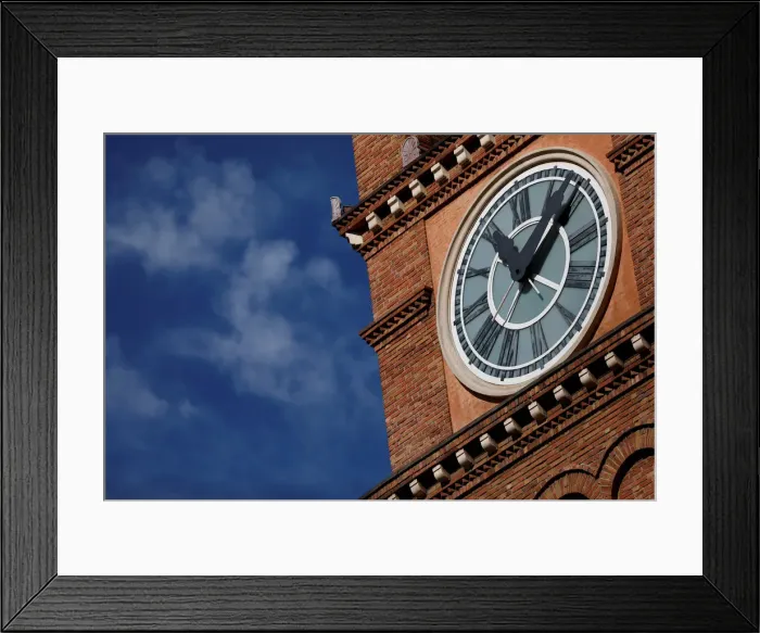 Framed Print : The clock tower of St. Andrews Catholic Church is pictured in Pasadena Framed Print : The clock tower of St. Andrews Catholic Church is pictured in Pasadena