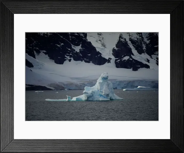 Framed Print : An iceberg floats near Orne Harbour, Antarctica