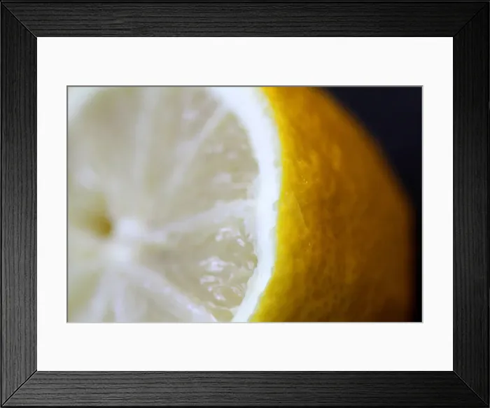 Framed Print : Illustration photo of a lemon Framed Print : Illustration photo of a lemon