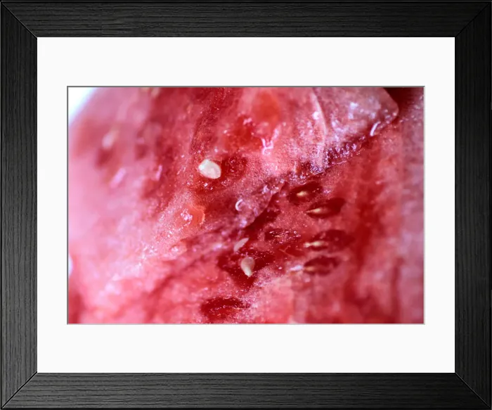 Framed Print : Illustration photo of a watermelon Framed Print : Illustration photo of a watermelon