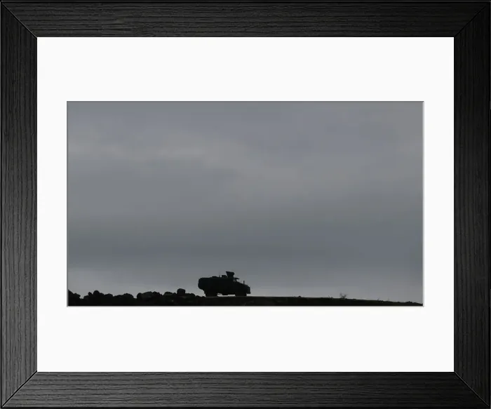 Framed Print : A Turkish armoured vehicle is driven along the Turkish-Syrian border in Hatay province Framed Print : A Turkish armoured vehicle is driven along the Turkish-Syrian border in Hatay province