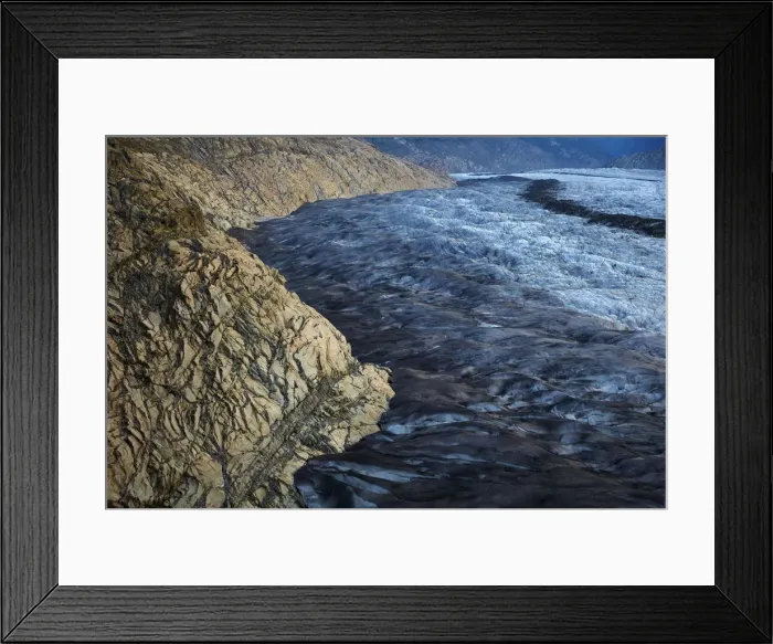 Framed Print : Wider Image: Earthprints: Aletsch Glacier Framed Print : Wider Image: Earthprints: Aletsch Glacier