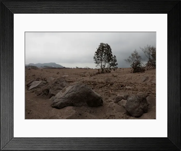 Framed Print : Volcanic rocks are seen after the eruption of the Fuego volcano at El Rodeo in Escuintla Framed Print : Volcanic rocks are seen after the eruption of the Fuego volcano at El Rodeo in Escuintla