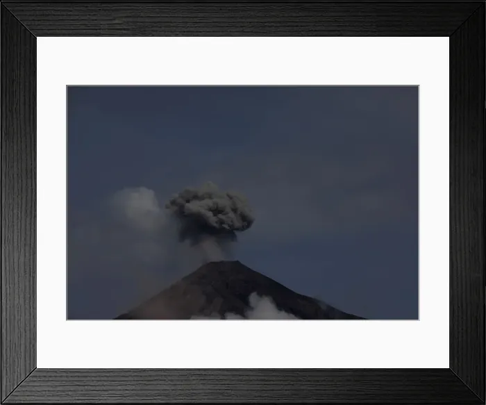 Framed Print : The Fuego volcano is seen from Alotenango Framed Print : The Fuego volcano is seen from Alotenango
