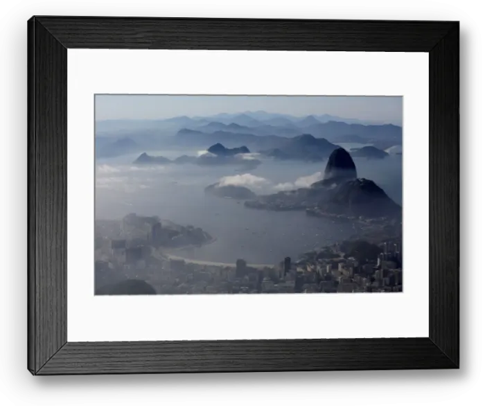 Framed Print : A view of the Sugarloaf Mountain in Rio de Janeiro Framed Print : A view of the Sugarloaf Mountain in Rio de Janeiro