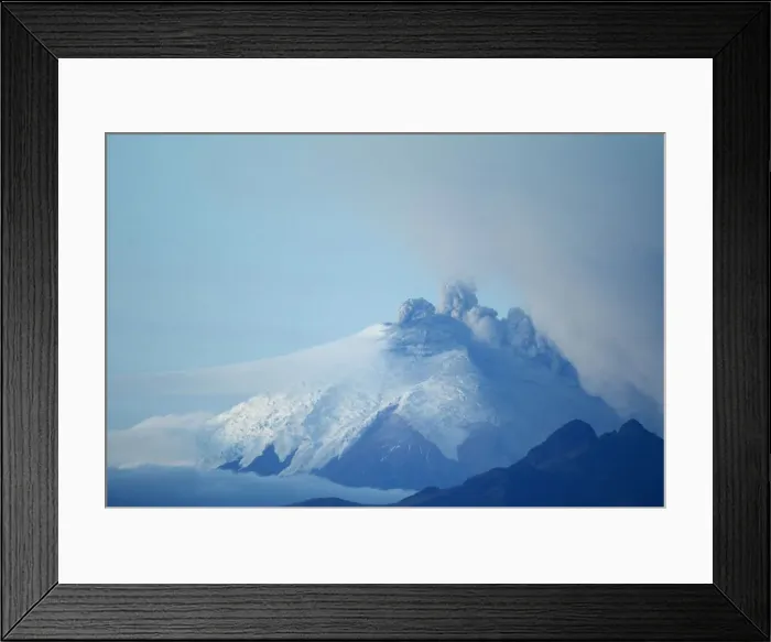 Framed Print : The Cotopaxi volcano, one of the worlds highest active volcanoes