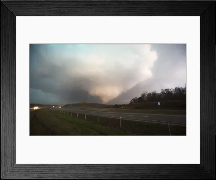 Framed Print : A Tornado is seen in Sand Springs Framed Print : A Tornado is seen in Sand Springs