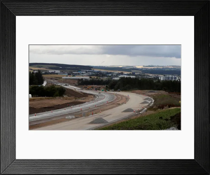 Framed Print : Construction work takes place on the Aberdeen Western Peripheral Route Framed Print : Construction work takes place on the Aberdeen Western Peripheral Route