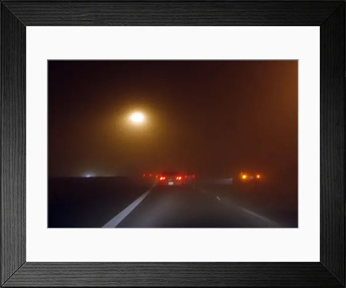 Framed Print : Motorists drive along Arizona State Highway 51 during a dust storm in Phoenix Framed Print : Motorists drive along Arizona State Highway 51 during a dust storm in Phoenix