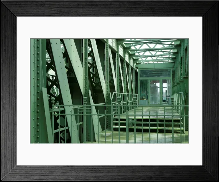 Framed Print : The steel construction of the Schemerlbruecke bridge is seen in Vienna Framed Print : The steel construction of the Schemerlbruecke bridge is seen in Vienna
