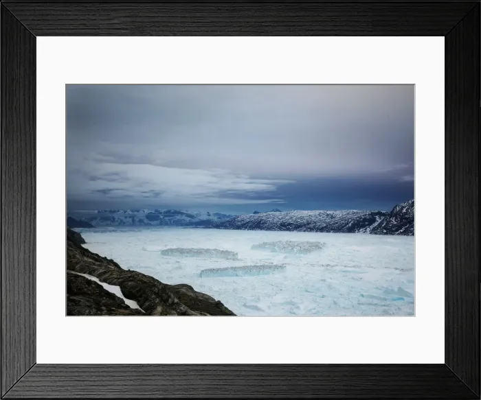 Framed Print : The Wider Image: In Greenland, a glaciers collapse shows climate impact