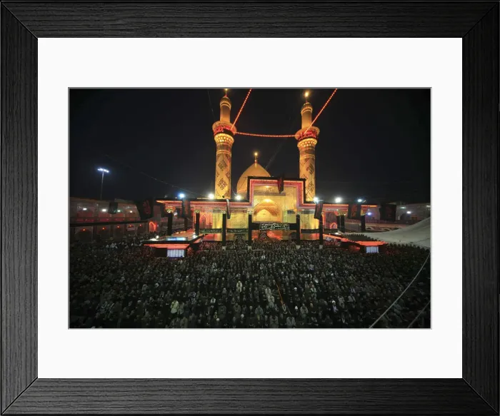 Framed Print : Shi ite pilgrims pray at Imam Abbas shrine in the holy city of Kerbala Framed Print : Shi ite pilgrims pray at Imam Abbas shrine in the holy city of Kerbala
