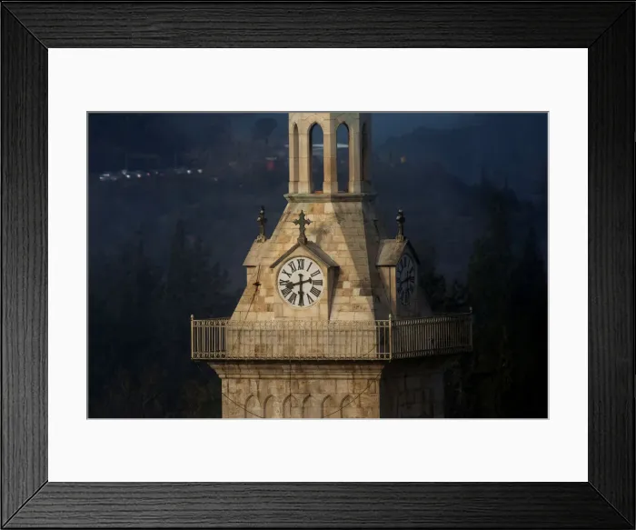 Framed Print : A general view of the clock tower of the Church of Saint John the Baptist in Jerusalem Framed Print : A general view of the clock tower of the Church of Saint John the Baptist in Jerusalem