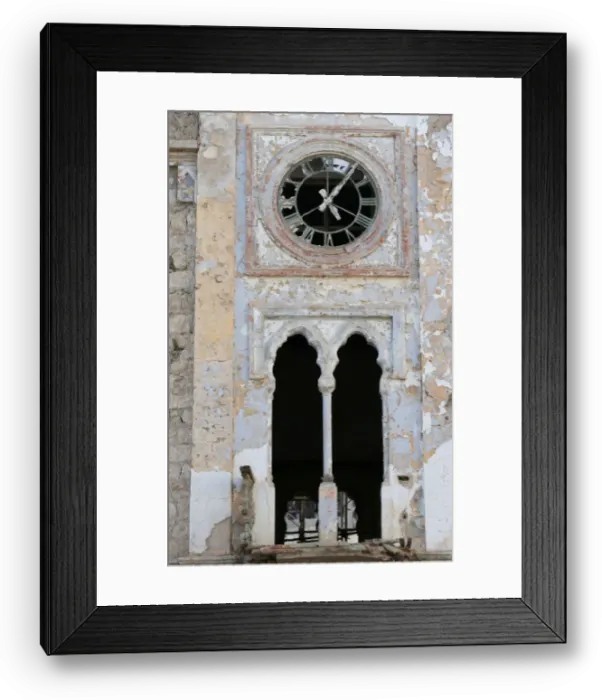 Framed Print : Historic building that was damaged during a three-year conflict, is seen in Benghazi