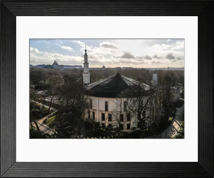Framed Print : The Brussels Great Mosque is seen in Brussels