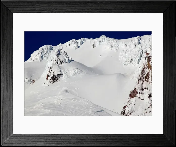 Framed Print : Rescue personnel attend the staging area for rescues underway on Mount Hood Framed Print : Rescue personnel attend the staging area for rescues underway on Mount Hood