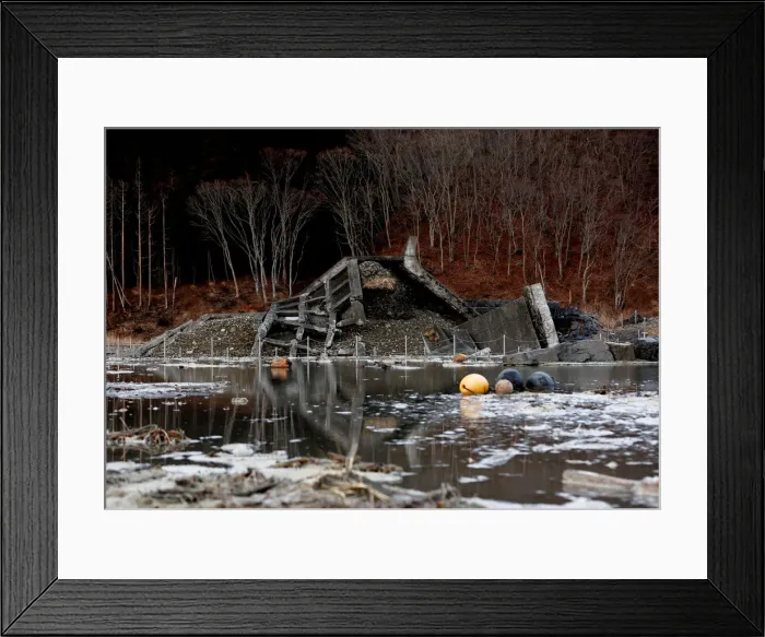Framed Print : The Wider Image: After tsunami, some Japanese are feeling walled-in Framed Print : The Wider Image: After tsunami, some Japanese are feeling walled-in
