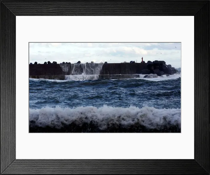 Framed Print : The Wider Image: After tsunami, some Japanese are feeling walled-in