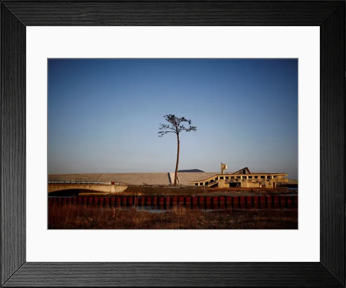 Framed Print : The Wider Image: After tsunami, some Japanese are feeling walled-in Framed Print : The Wider Image: After tsunami, some Japanese are feeling walled-in