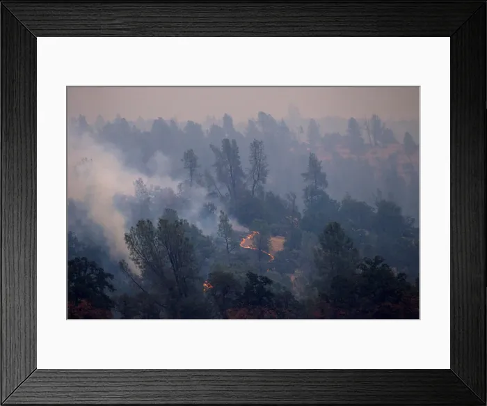 Framed Print : The Carr Fire burns west of Redding Framed Print : The Carr Fire burns west of Redding