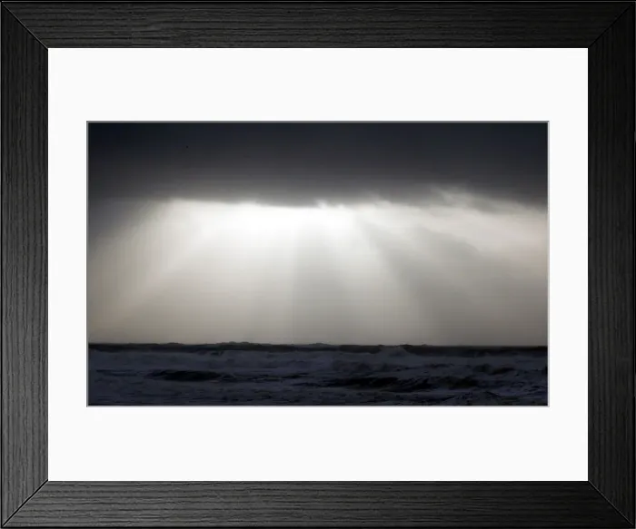 Framed Print : Waves break along Frances Atlantic coastline at sunset in Lacanau Framed Print : Waves break along Frances Atlantic coastline at sunset in Lacanau