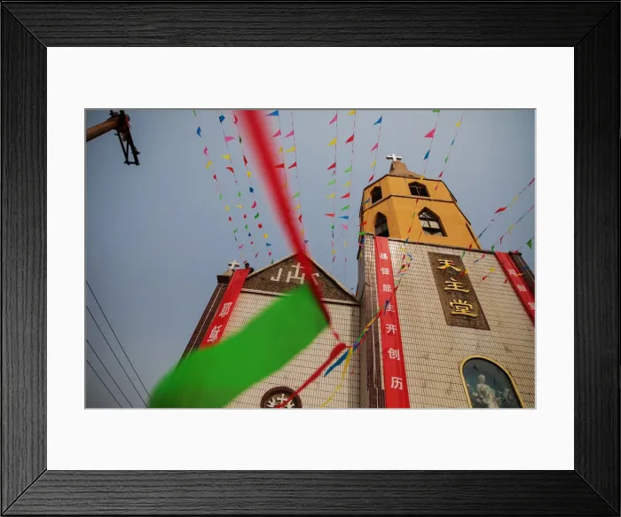 Framed Print : The Wider Image: Vatican deal a new trial for a Catholic village in China Framed Print : The Wider Image: Vatican deal a new trial for a Catholic village in China