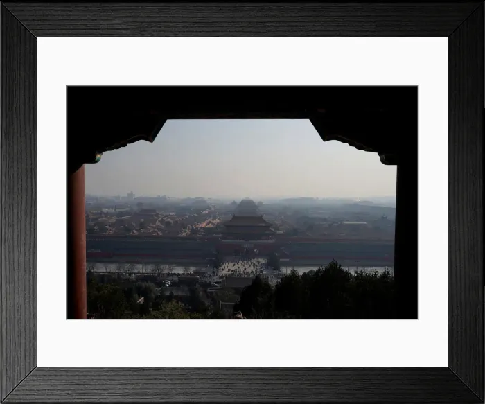 Framed Print : Forbidden City is seen amid smog ahead of Chinese Lunar New Year in Beijing Framed Print : Forbidden City is seen amid smog ahead of Chinese Lunar New Year in Beijing