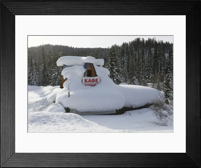 Framed Print : A tourist camp is seen in the Ergaki nature park in Krasnoyarsk Region