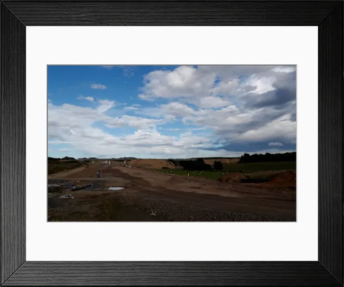 Framed Print : Construction work takes place on the Aberdeen Western Peripheral Route Framed Print : Construction work takes place on the Aberdeen Western Peripheral Route