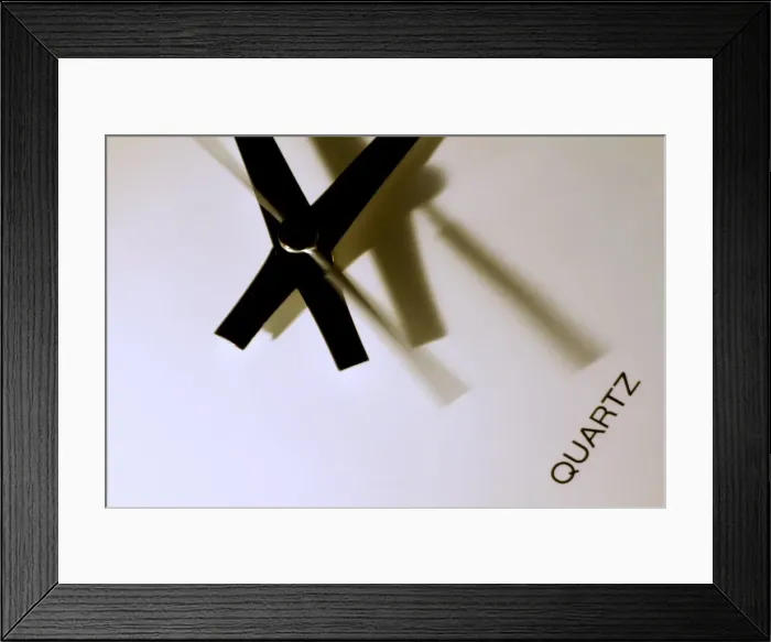 Framed Print : Illustration photo of a clock Framed Print : Illustration photo of a clock