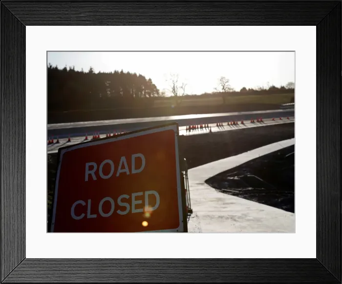 Framed Print : Construction takes place on the Western Peripheral Route in Aberdeen
