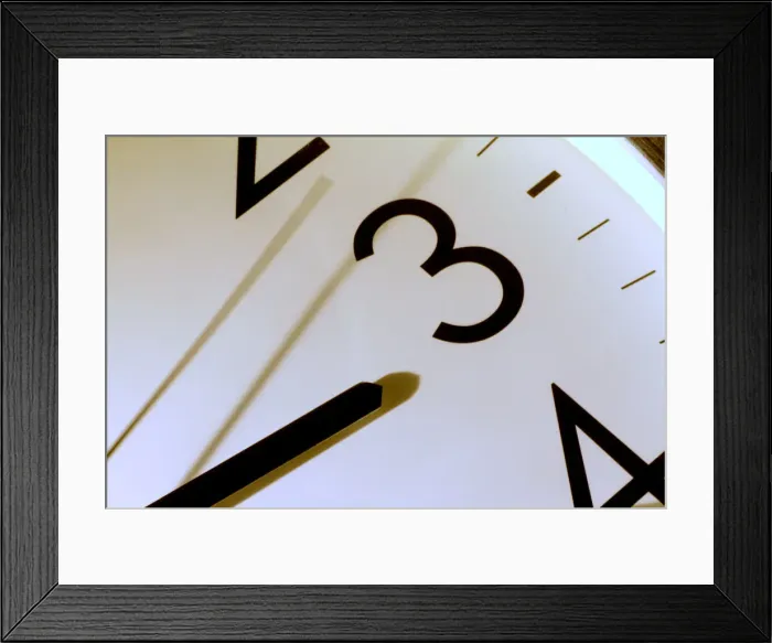 Framed Print : Illustration photo of a clock Framed Print : Illustration photo of a clock