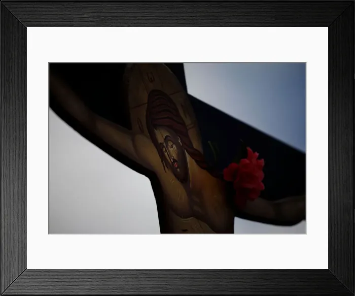 Framed Print : Orthodox faithful attend a ceremony re-enacting Jesus Christs Deposition from the Cross Framed Print : Orthodox faithful attend a ceremony re-enacting Jesus Christs Deposition from the Cross
