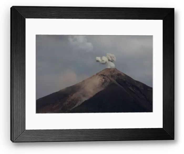 Framed Print : The Fuego volcano is seen from Alotenango Framed Print : The Fuego volcano is seen from Alotenango