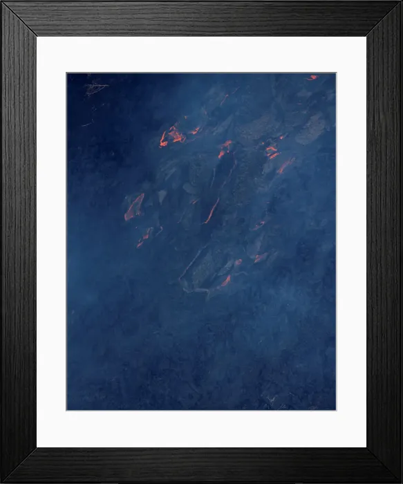 Framed Print : Lava pours through the Leilani Estates near Pahoa, Hawaii Framed Print : Lava pours through the Leilani Estates near Pahoa, Hawaii