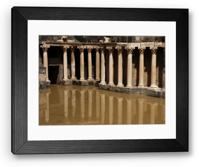 Framed Print : The 2nd century Roman amphitheatre is flooded following heavy rain in the historic Framed Print : The 2nd century Roman amphitheatre is flooded following heavy rain in the historic