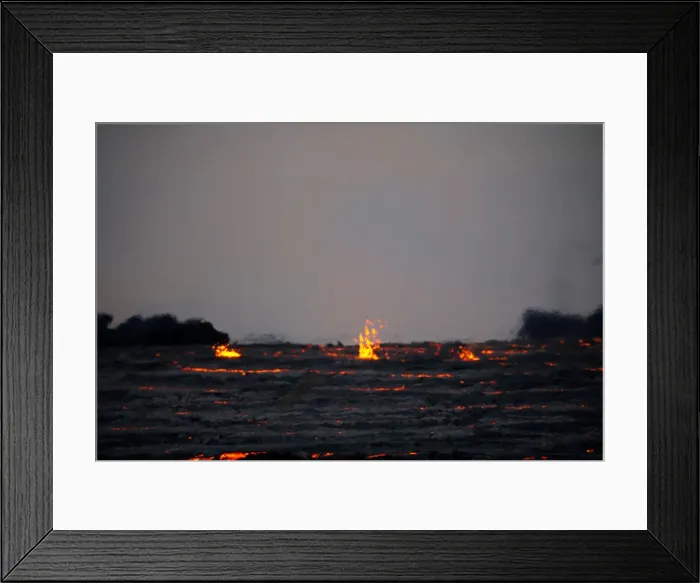Framed Print : Lava streams down the field from an eruption of the Kilauea Volcano in the Leilani Framed Print : Lava streams down the field from an eruption of the Kilauea Volcano in the Leilani