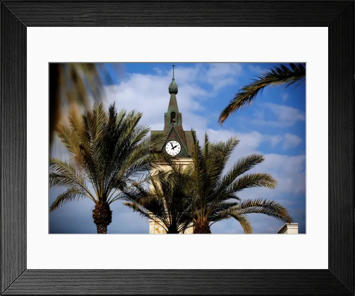 Framed Print : A general view of Jaffa Clock Tower, in Jaffa