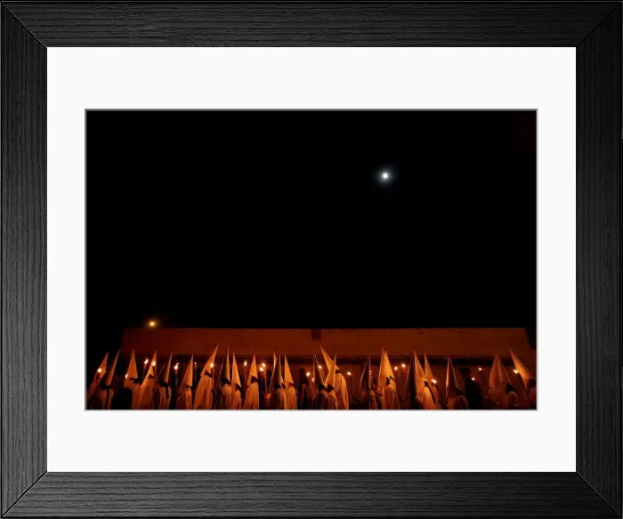 Framed Print : Catholics take part in the Procession of Silence on Good Friday during Holy Week in Framed Print : Catholics take part in the Procession of Silence on Good Friday during Holy Week in