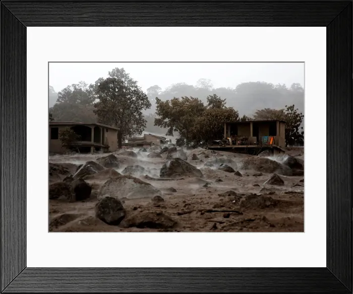 Framed Print : The Wider Image: In volcanos wake, Guatemalan town became a cemetery Framed Print : The Wider Image: In volcanos wake, Guatemalan town became a cemetery