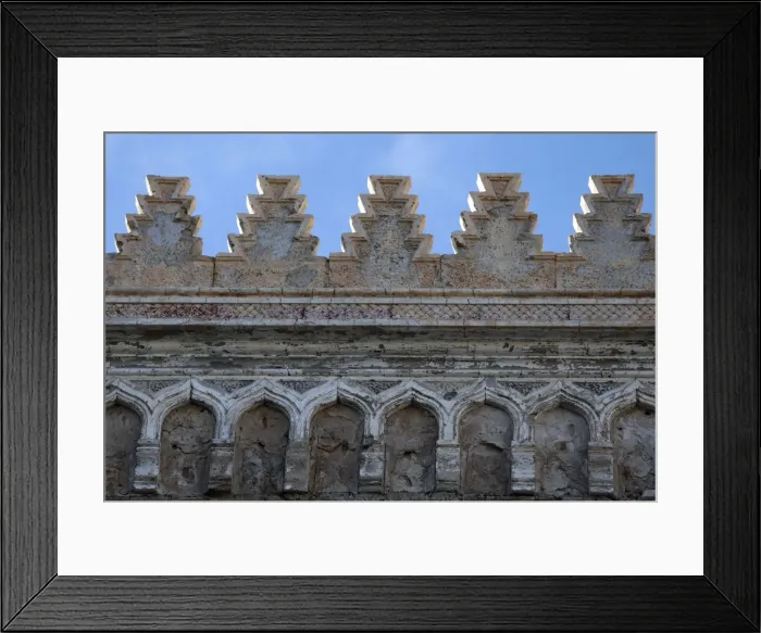 Framed Print : Historic building that was damaged during a three-year conflict, is seen in Benghazi