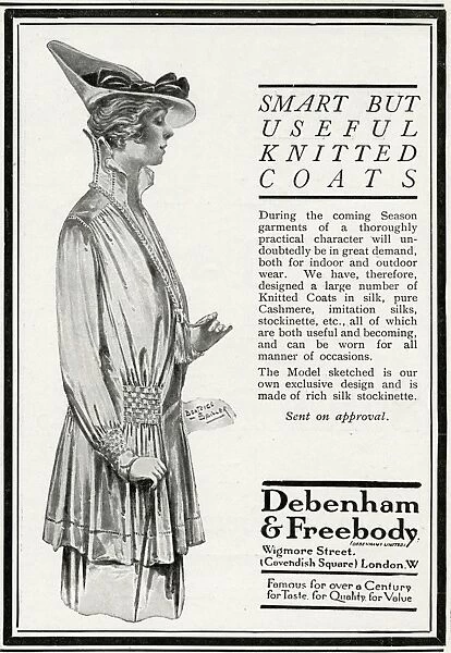 Advert for Debenham & Freebody coats 1916