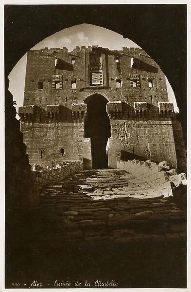 Aleppo, Syria - Entrance to the Citadel