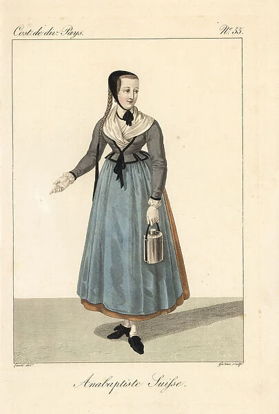 Anabaptist milkmaid of Switzerland, 19th century