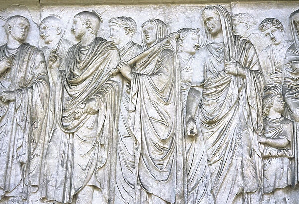 Ara Pacis Augustae. Frieze. Procession on south side. 13-9 B