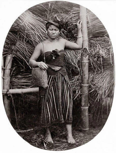 c. 1880 South East Asia - country woman Siam Thailand